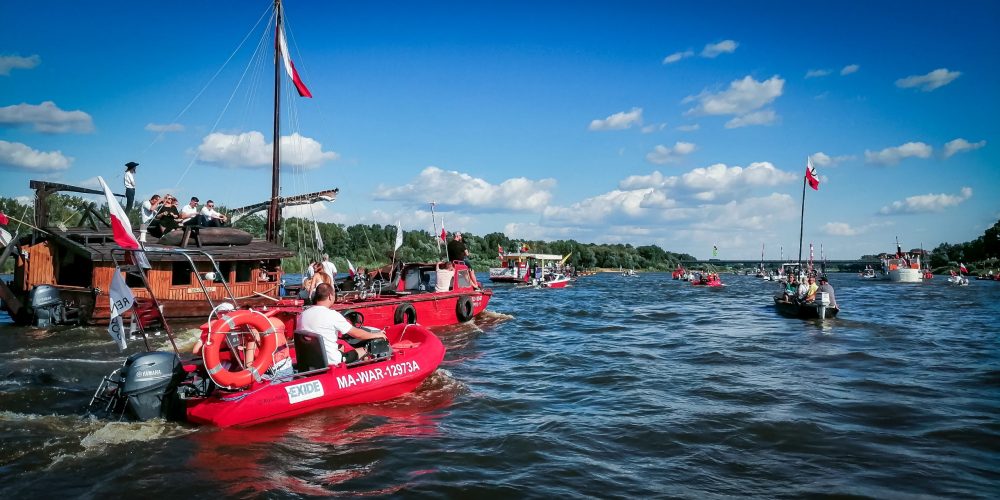Uroczysty Rejs i minuta ciszy na Wiśle 1 sierpnia 2020